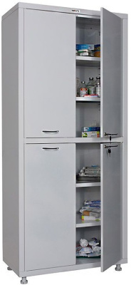 Шкаф медицинский металлический Hilfe МД 2 1780/SS